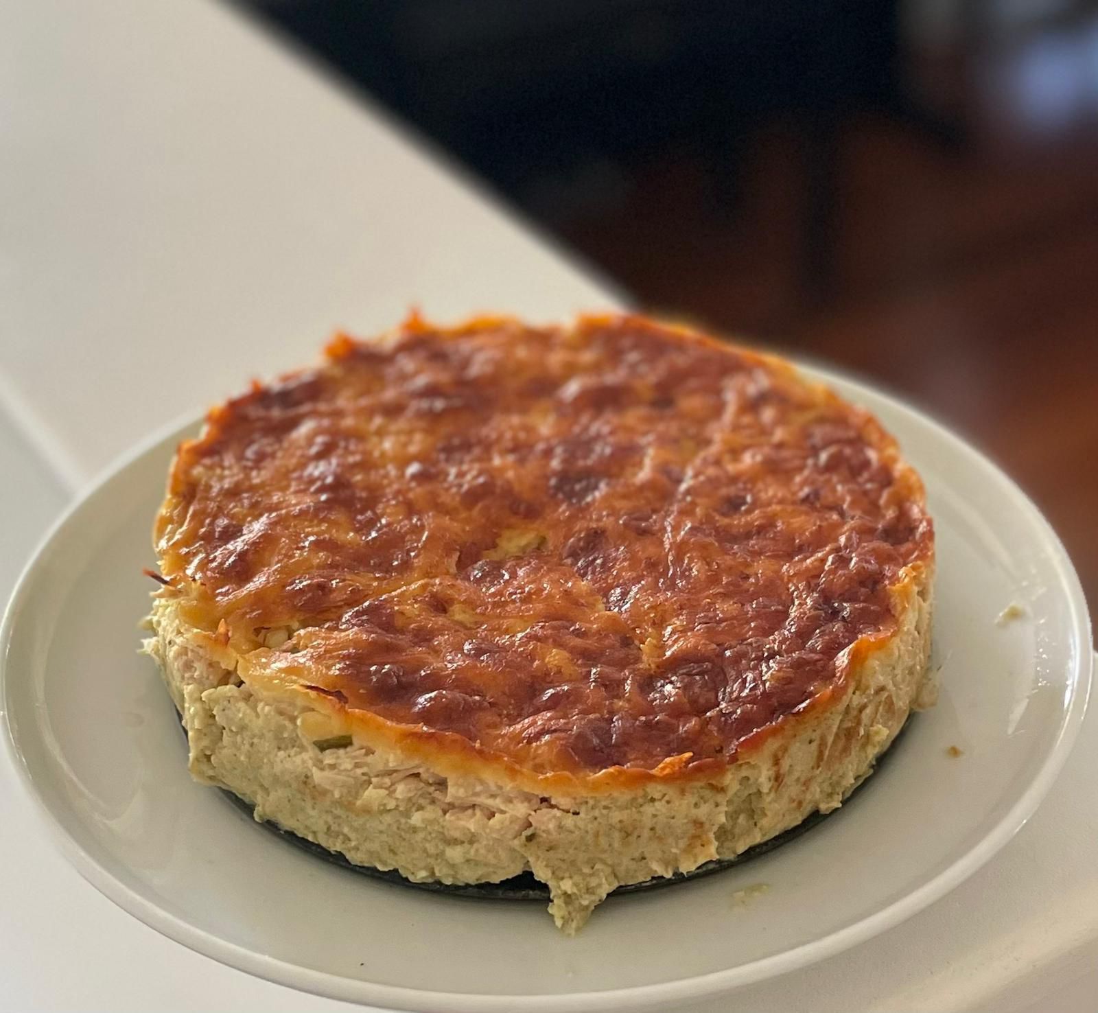 Receita PEDificada: Tortinha low carb de frango com brócolis da Alessia